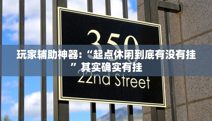 玩家辅助神器:“起点休闲到底有没有挂”其实确实有挂 玩家辅助神器:“起点休闲到底有没有挂”其实确实有挂