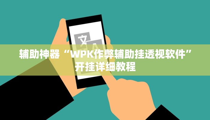 辅助神器“WPK作弊辅助挂透视软件”开挂详细教程