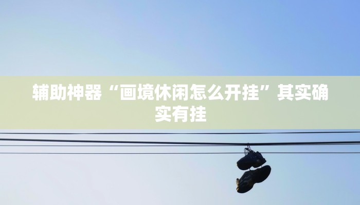 辅助神器“画境休闲怎么开挂”其实确实有挂