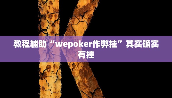 教程辅助“wepoker作弊挂”其实确实有挂 教程辅助“wepoker作弊挂”其实确实有挂