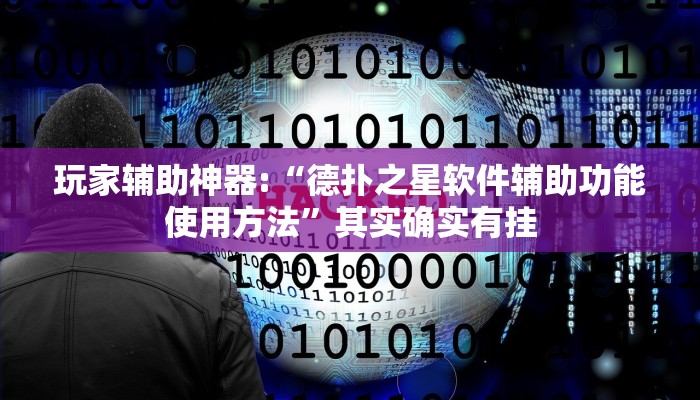 玩家辅助神器:“德扑之星软件辅助功能使用方法”其实确实有挂