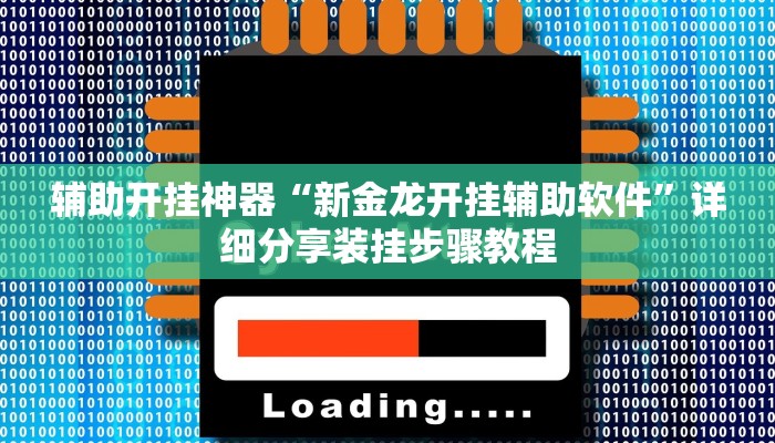 辅助开挂神器“新金龙开挂辅助软件”详细分享装挂步骤教程