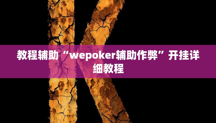 教程辅助“wepoker辅助作弊”开挂详细教程