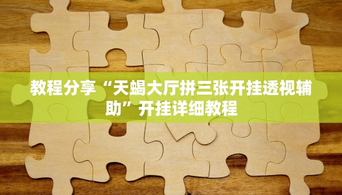 教程辅助“粤东百乐汇透视”其实确实有挂