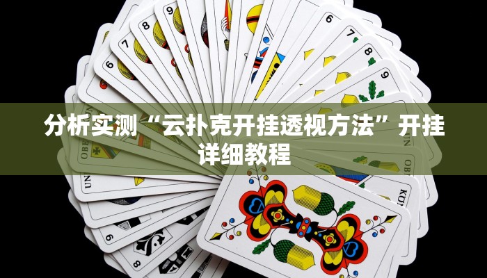 分析实测“云扑克开挂透视方法”开挂详细教程 分析实测“云扑克开挂透视方法”开挂详细教程