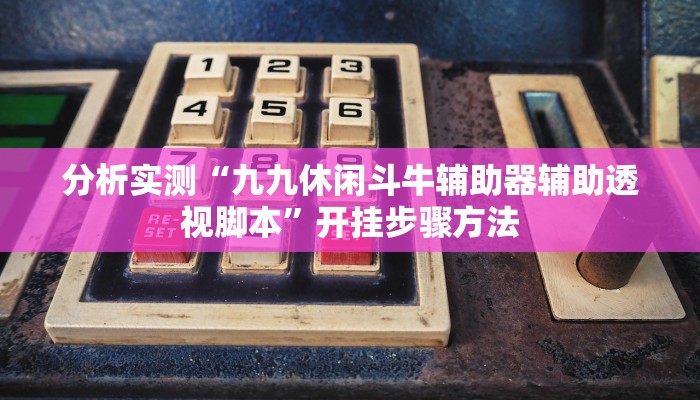 分析实测“九九休闲斗牛辅助器辅助透视脚本”开挂步骤方法