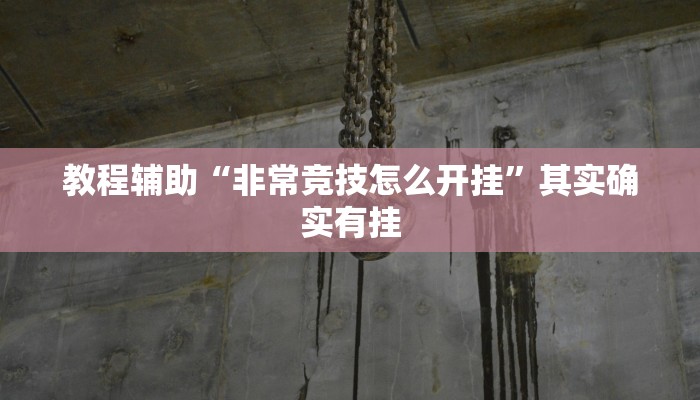 教程辅助“非常竞技怎么开挂”其实确实有挂 教程辅助“非常竞技怎么开挂”其实确实有挂